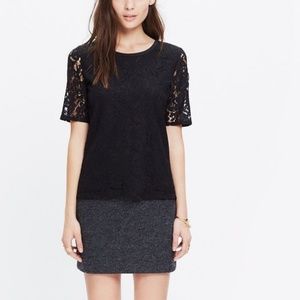 《 Madewell 》 Black Lace Tee